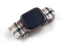 Load image into Gallery viewer, Dovetail Gray Plaid Apple Watch Scrunchie Band