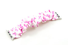 Load image into Gallery viewer, Breast Cancer Awareness Apple Watch Scrunchie Band