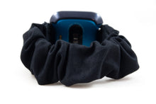 Load image into Gallery viewer, Black Scrunchie Fitbit Watch Band