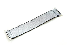Load image into Gallery viewer, Silver Diamond Like Sparkly Elastic Apple Watch Band