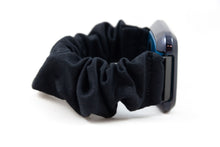 Load image into Gallery viewer, Black Scrunchie Fitbit Watch Band