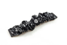 Load image into Gallery viewer, B&W Floral Scrunchie Fitbit Watch Band