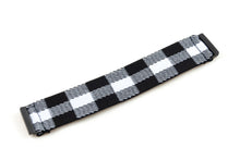 Load image into Gallery viewer, B&W Plaid Elastic Fitbit Watch Band