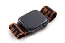 Load image into Gallery viewer, Brown &amp; Black F Pattern Elastic Apple Watch Band

