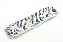 Load image into Gallery viewer, Zebra LV Pattern Extra Wide Elastic Apple Watch Band - Hand-Stitched
