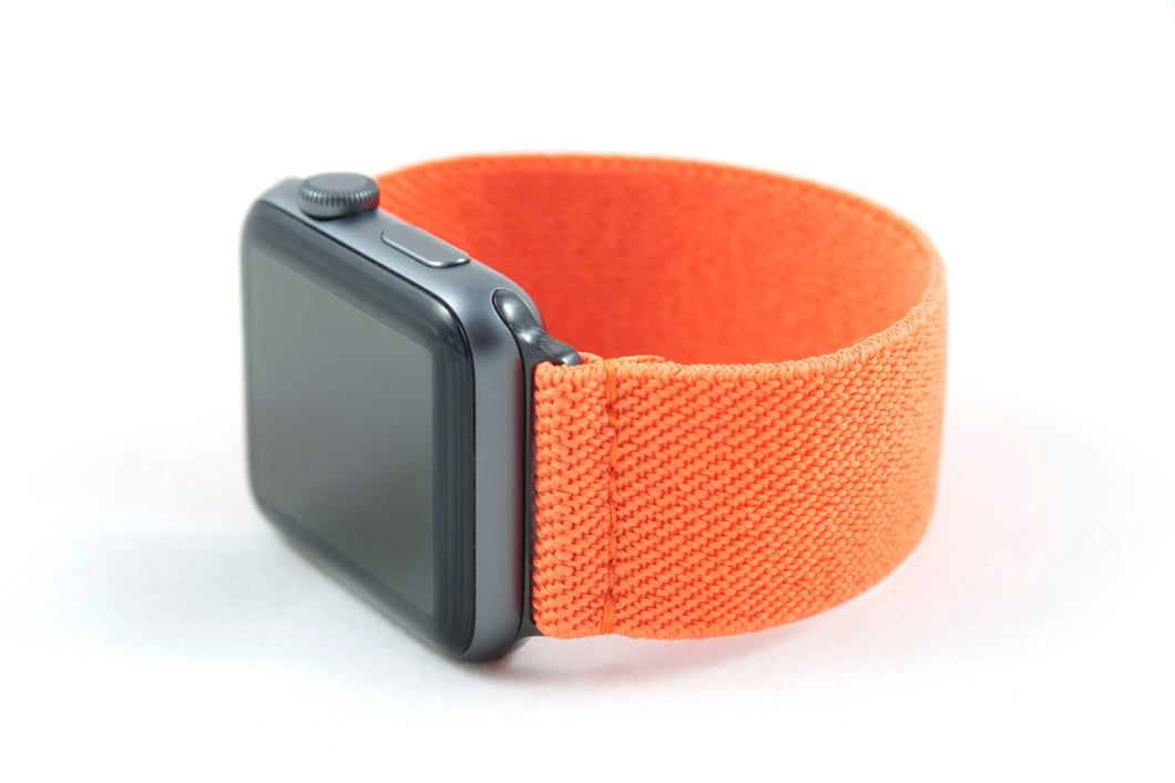 Bright Orange Elastic Apple Watch Band