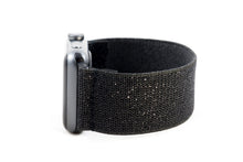 Load image into Gallery viewer, Black Sparkly Elastic Apple Watch Band
