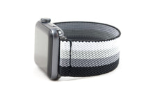 Load image into Gallery viewer, Shades of Grey Elastic Apple Watch Band
