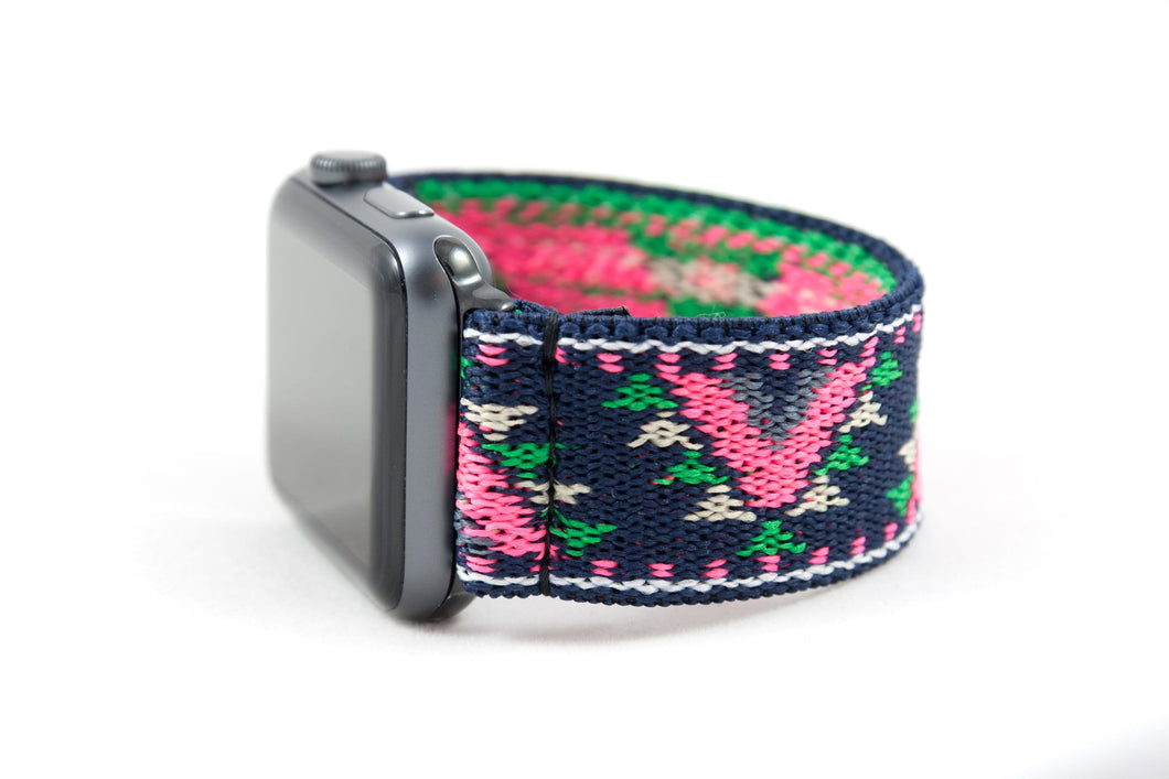 Chevron Tribal Pattern Elastic Apple Watch Band