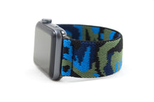 Load image into Gallery viewer, Blue Recon Elastic Apple Watch Band
