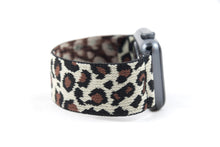 Load image into Gallery viewer, Beige Leopard Elastic Apple Watch Band
