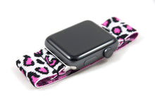 Load image into Gallery viewer, Pink Leopard Elastic Apple Watch Band
