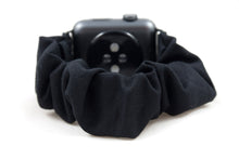 Load image into Gallery viewer, Black Apple Watch Scrunchie Band
