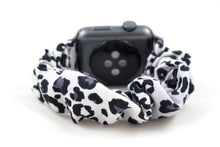 Load image into Gallery viewer, Snow Leopard Apple Watch Scrunchie Band
