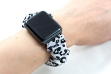 Load image into Gallery viewer, Snow Leopard Apple Watch Scrunchie Band
