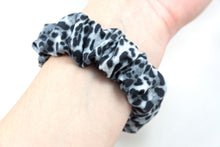 Load image into Gallery viewer, Gray Leopard Apple Watch Scrunchie Band
