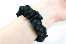 Load image into Gallery viewer, Black Daisy Apple Watch Scrunchie Band
