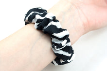 Load image into Gallery viewer, B&amp;W Zebra Apple Watch Scrunchie Band - 38mm 42mm / 40mm 44mm Series 1 - 6, SE
