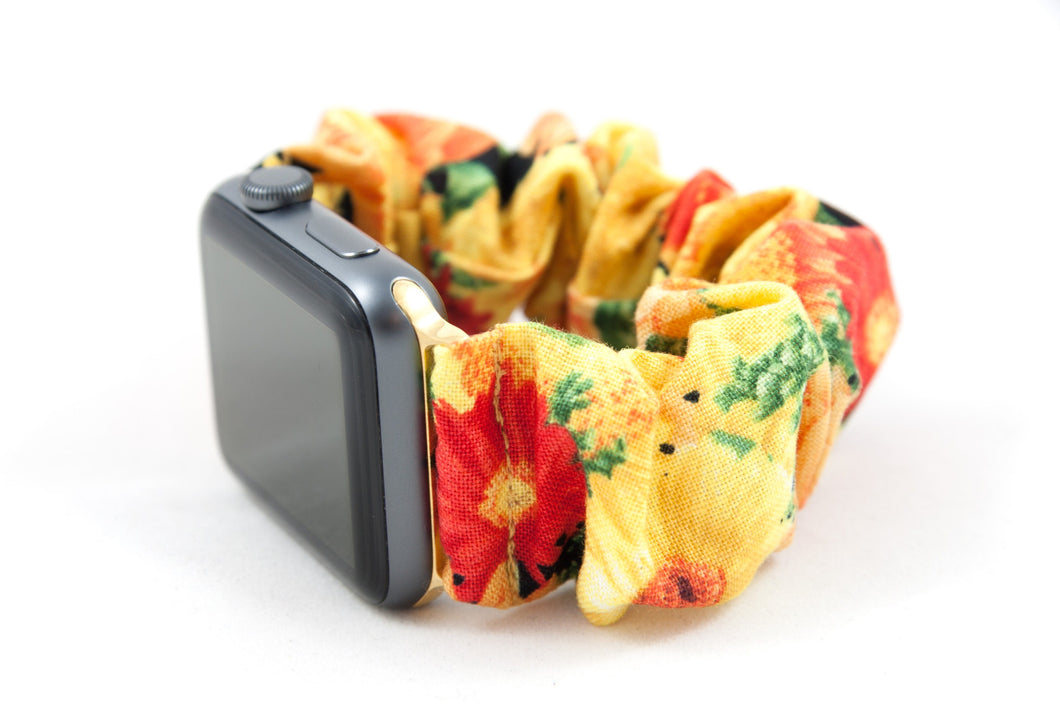 Little Sunflowers Apple Watch Scrunchie Band