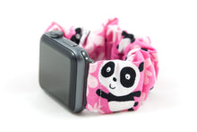 Load image into Gallery viewer, Pink Panda Apple Watch Scrunchie Band - 38mm 42mm / 40mm 44mm Series 1 - 6 &amp; SE

