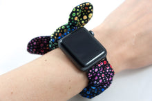Load image into Gallery viewer, Bubble Dots Apple Watch Scrunchie Band with Top Knot Bow - 38mm 42mm / 40mm 44mm Series 1 - 6 &amp; SE
