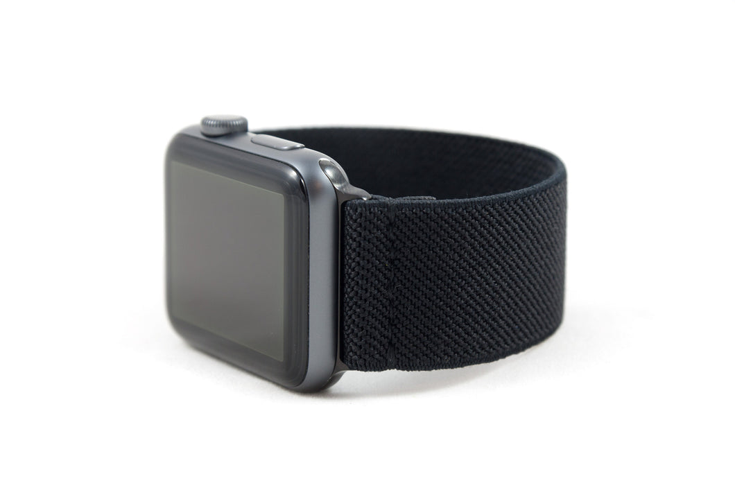 Black Out Elastic Apple Watch Band