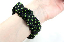 Load image into Gallery viewer, Green Polka Dot Apple Watch Scrunchie Band - 38mm 42mm / 40mm 44mm Series 1 - 6 &amp; SE
