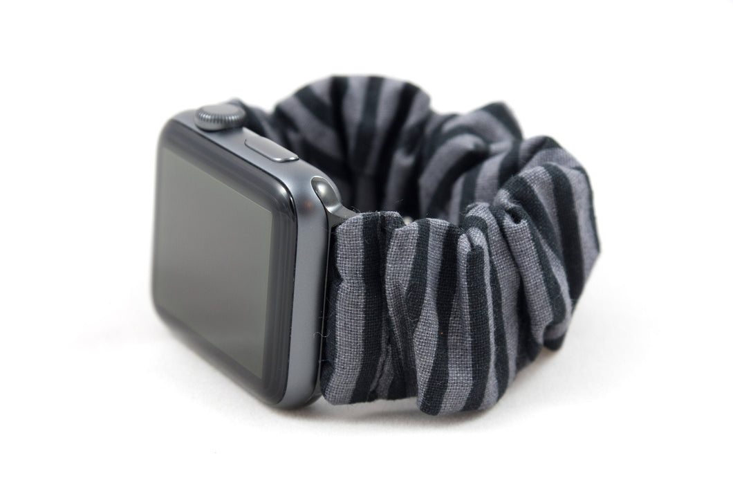 Striped Apple Watch Scrunchie Band