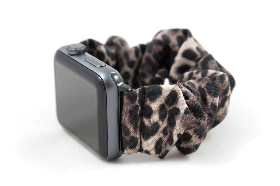 Leopard Apple Watch Scrunchie Band