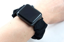 Load image into Gallery viewer, Black Apple Watch Scrunchie Band
