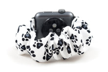 Load image into Gallery viewer, B&amp;W Paws Apple Watch Scrunchie Band
