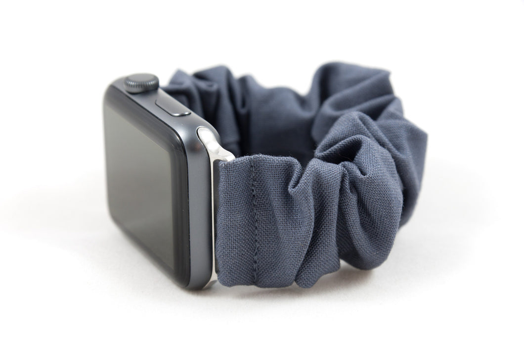 Gray Apple Watch Scrunchie Band