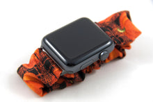 Load image into Gallery viewer, Pumpkin Apple Watch Scrunchie Band
