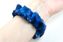 Load image into Gallery viewer, Blue Wave Apple Watch Scrunchie Band
