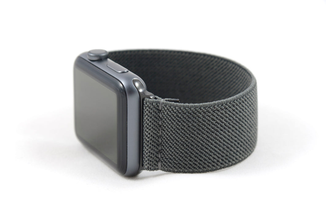 Dark Gray Elastic Apple Watch Band