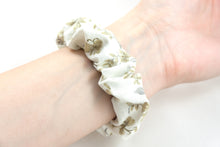 Load image into Gallery viewer, Golden Flowers Apple Watch Scrunchie Band
