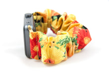 Load image into Gallery viewer, Little Sunflowers Apple Watch Scrunchie Band
