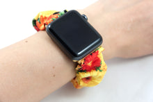 Load image into Gallery viewer, Little Sunflowers Apple Watch Scrunchie Band
