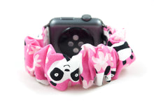 Load image into Gallery viewer, Pink Panda Apple Watch Scrunchie Band - 38mm 42mm / 40mm 44mm Series 1 - 6 &amp; SE
