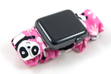 Load image into Gallery viewer, Pink Panda Apple Watch Scrunchie Band - 38mm 42mm / 40mm 44mm Series 1 - 6 &amp; SE
