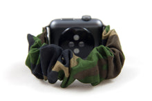 Load image into Gallery viewer, Camo Apple Watch Scrunchie Band
