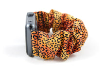 Load image into Gallery viewer, Cheetah Apple Watch Scrunchie Band
