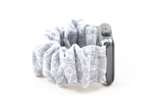 Load image into Gallery viewer, Grey Vines Apple Watch Scrunchie Band
