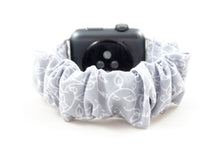 Load image into Gallery viewer, Grey Vines Apple Watch Scrunchie Band
