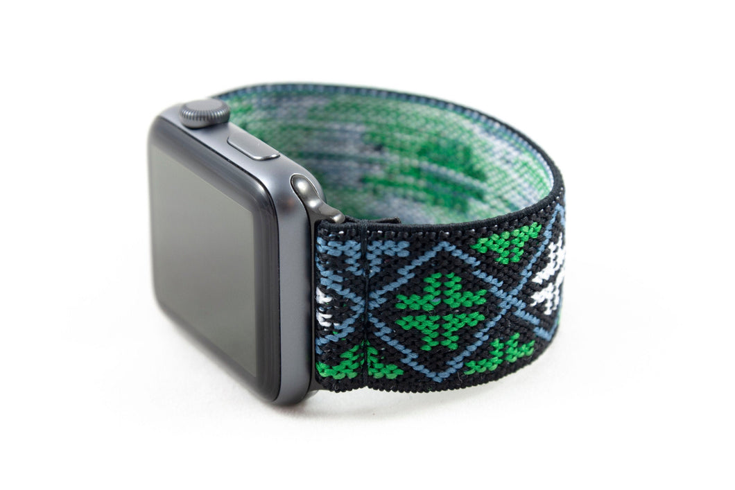 Ethnic Folk Pattern Elastic Apple Watch Band