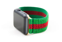 Load image into Gallery viewer, Sparkly Striped Elastic Apple Watch Band
