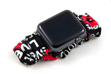 Load image into Gallery viewer, Love XO Apple Watch Scrunchie Band
