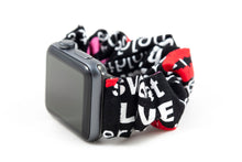 Load image into Gallery viewer, Love XO Apple Watch Scrunchie Band
