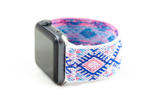 Load image into Gallery viewer, Sapphire Blue Ethnic Elastic Apple Watch Band
