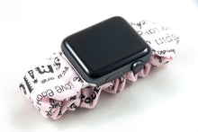 Load image into Gallery viewer, Words to Live by Apple Watch Scrunchie Band
